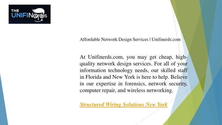 affordable network design services unifinerds com n.w