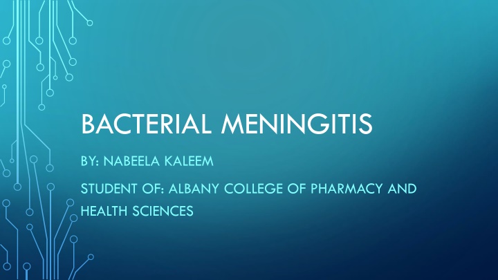bacterial meningitis n.w