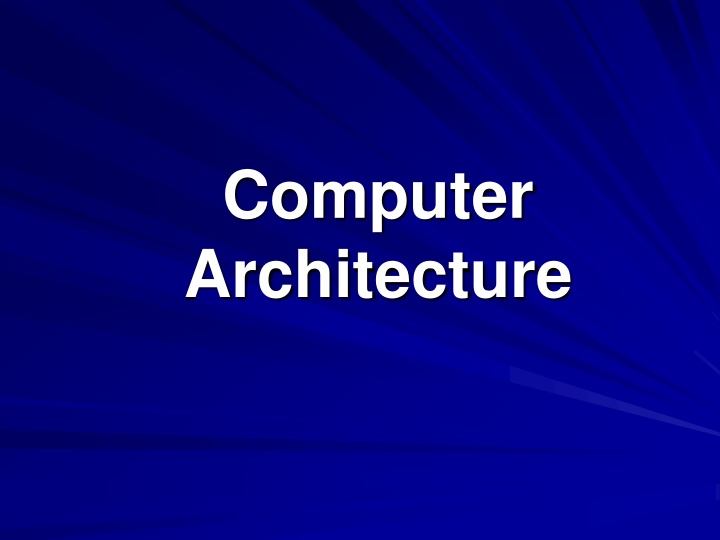 computer architecture n.w