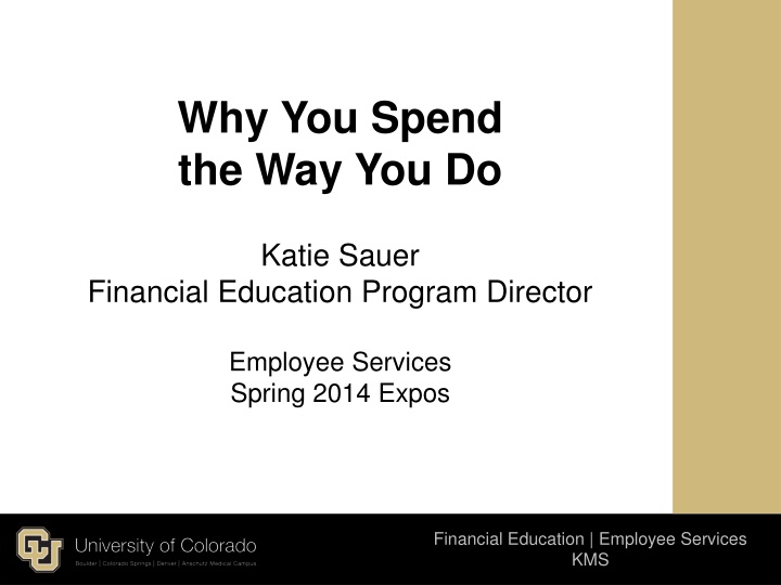why you spend the way you do n.w