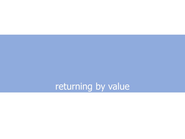 returning by value n.w