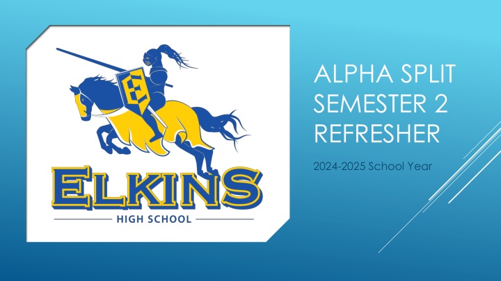alpha split semester 2 refresher n.w
