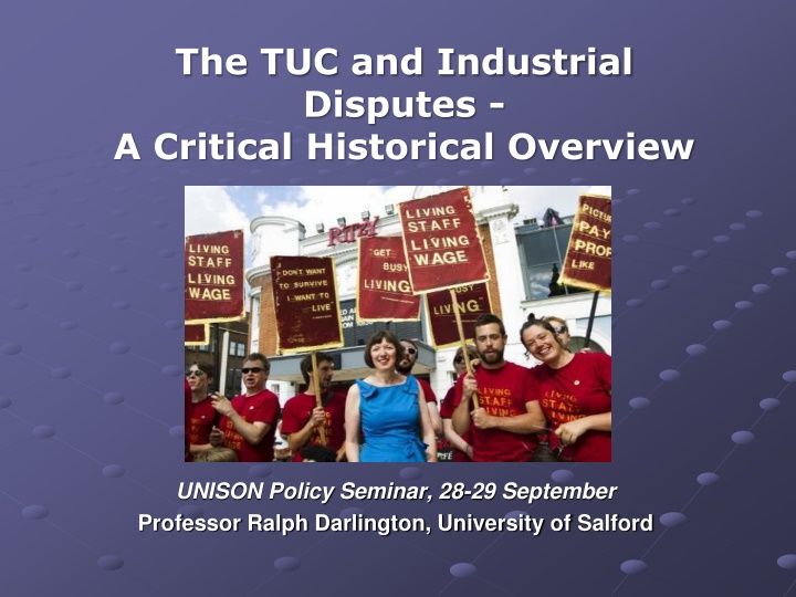 the tuc and industrial disputes a critical n.w