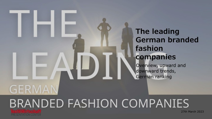 the leading german branded fashion companies n.w