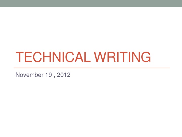 technical writing n.w