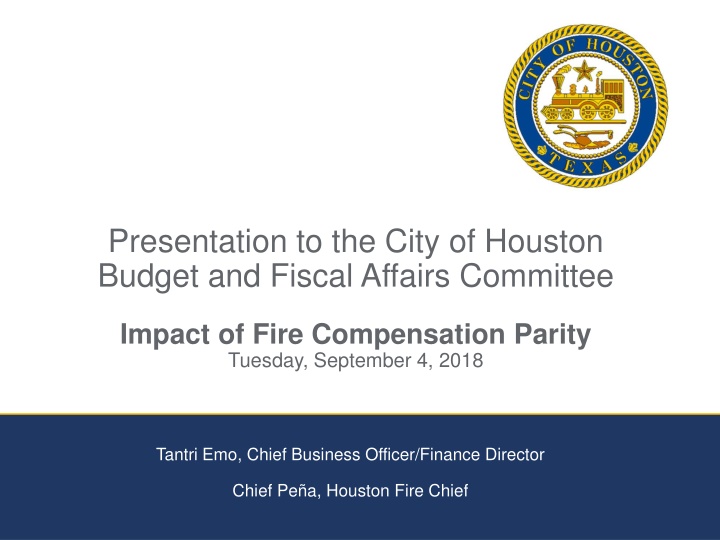 presentation to the city of houston budget n.w