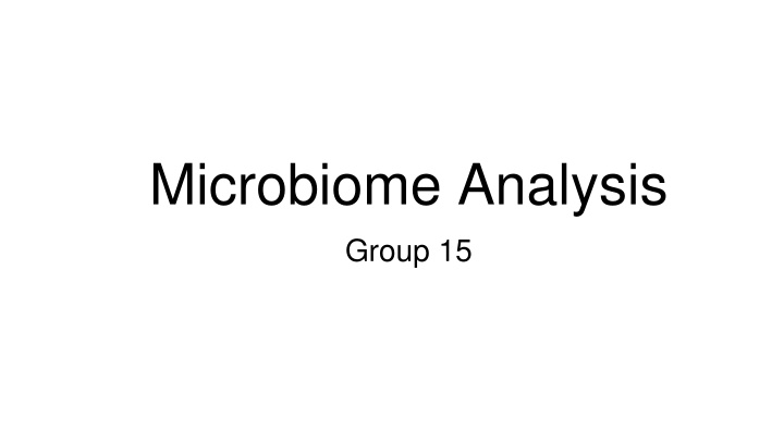 Microbiome Analysis Experiment Insights