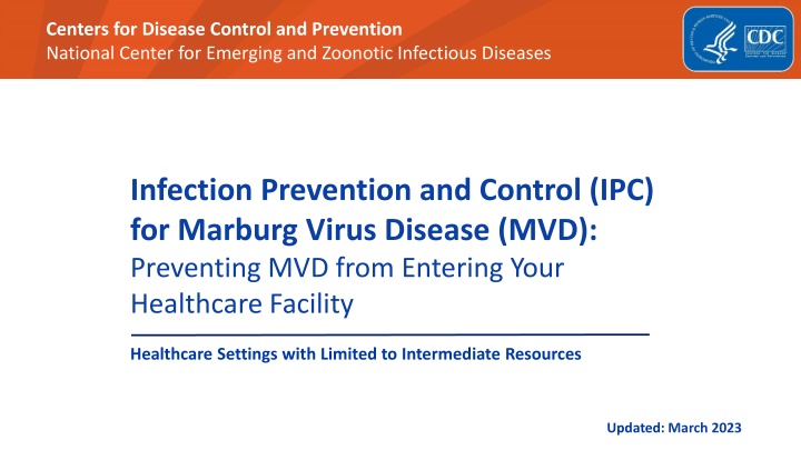 Strategies to Prevent Marburg Virus in Healthcare