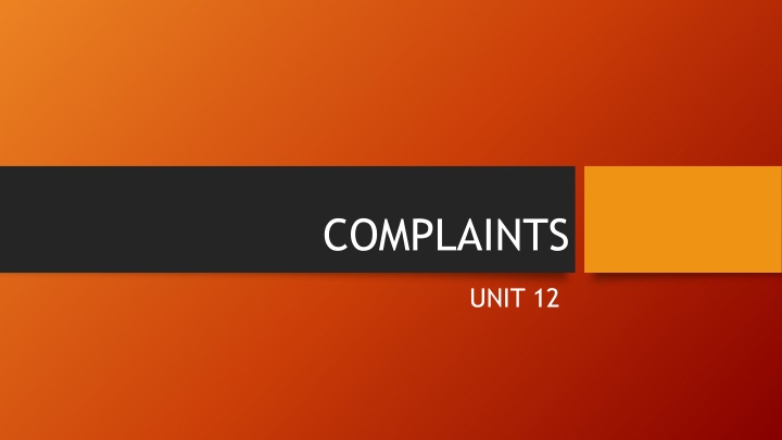 complaints n.w