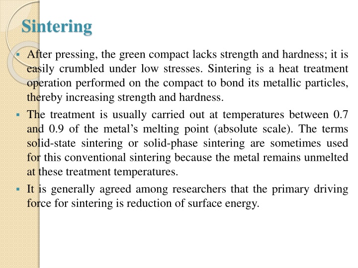 sintering n.w