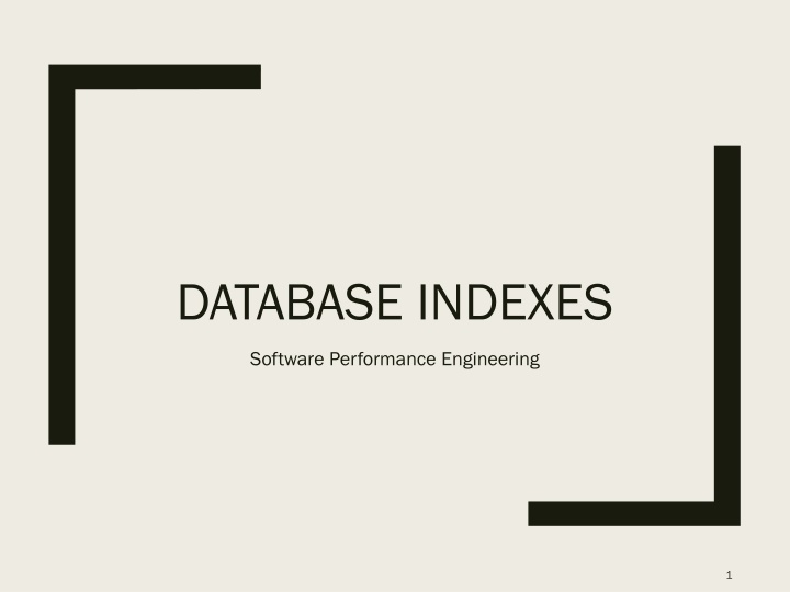 database indexes n.w
