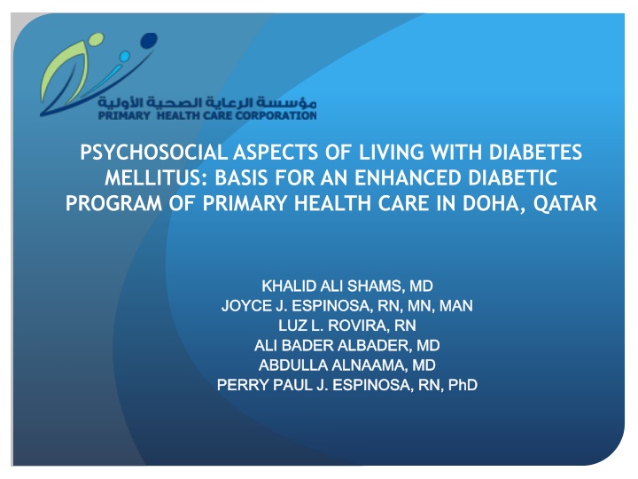 psychosocial aspects of living with diabetes n.w