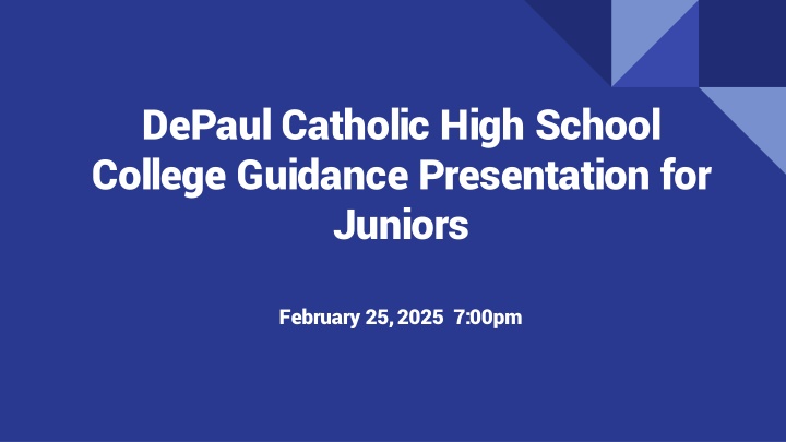 depaul catholic high school college guidance n.w