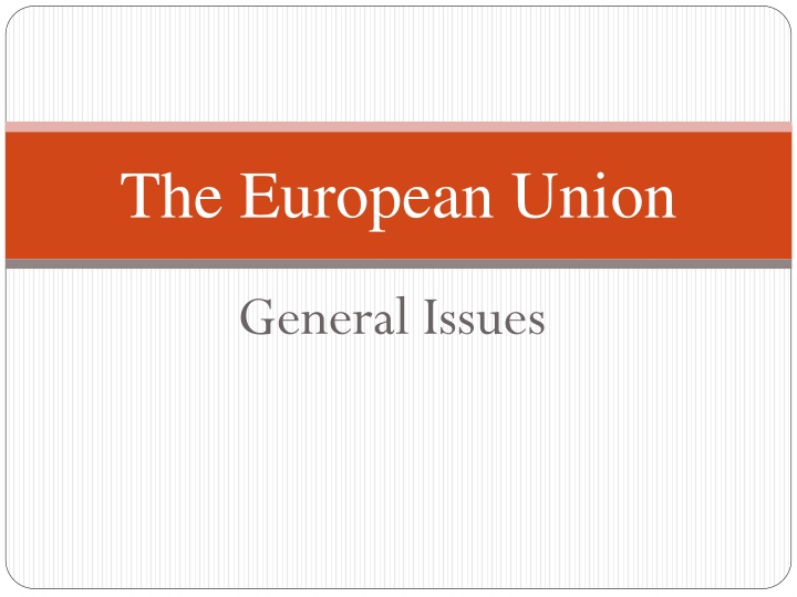 the european union n.w