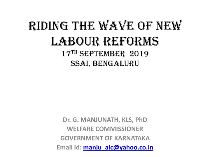 riding the wave of new labour reforms n.w