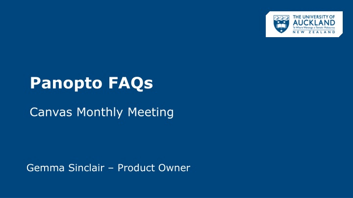 panopto faqs n.w