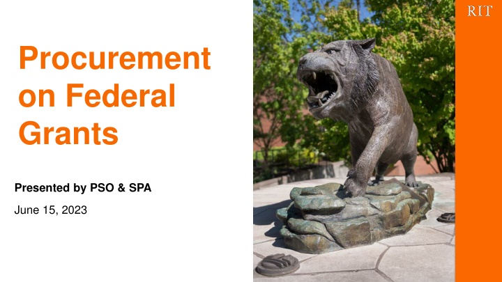procurement on federal grants n.w