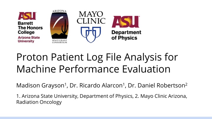 proton patient log file analysis for machine n.w