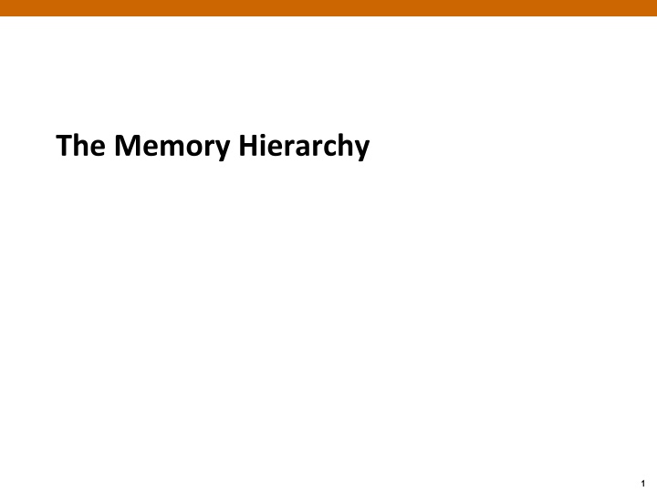 the memory hierarchy n.w