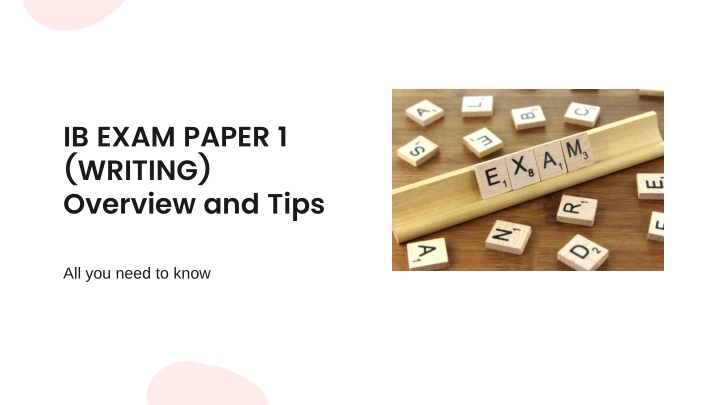 ib exam paper 1 writing overview and tips n.w