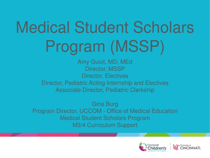 medical student scholars program mssp n.w