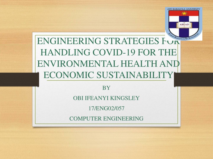 engineering strategies for handling covid n.w