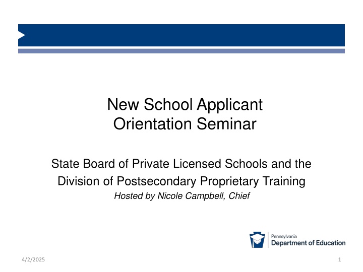 new school applicant orientation seminar n.w