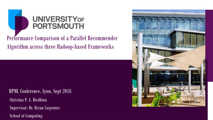 performance comparison of a parallel recommender n.w