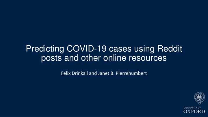 predicting covid 19 cases using reddit posts n.w