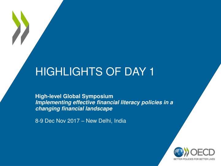 Global Symposium on Financial Literacy Policies in a Changing Landscape