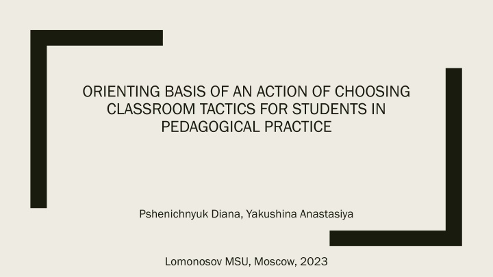orienting basis of an action of choosing n.w