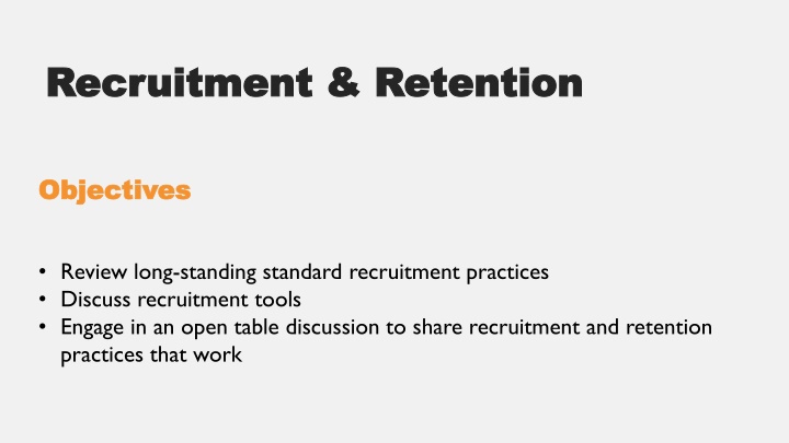 recruitment retention recruitment retention n.w