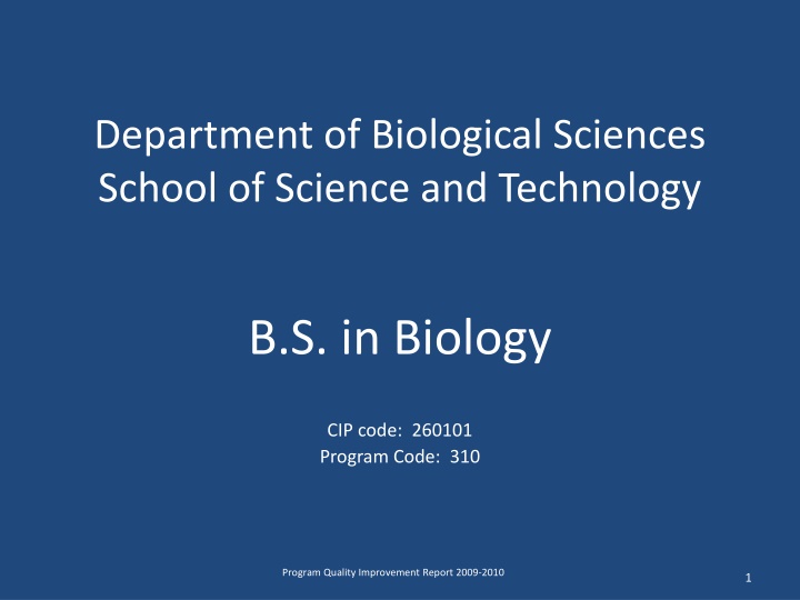 department of biological sciences school n.w