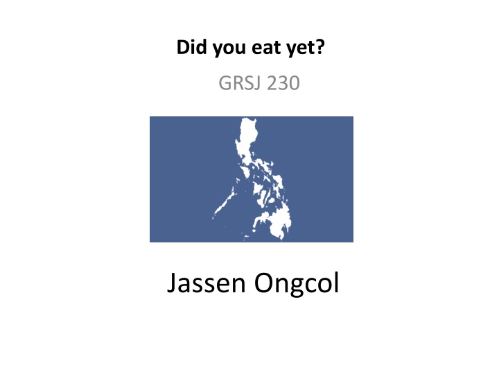 did you eat yet n.w