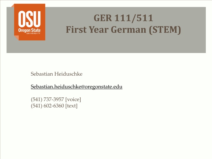 ger 111 511 first year german stem n.w
