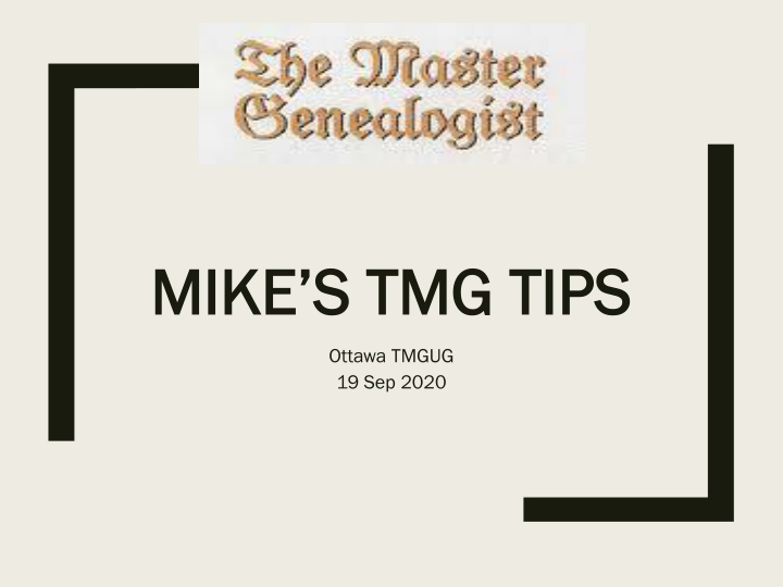 mike s tmg tips mike s tmg tips n.w