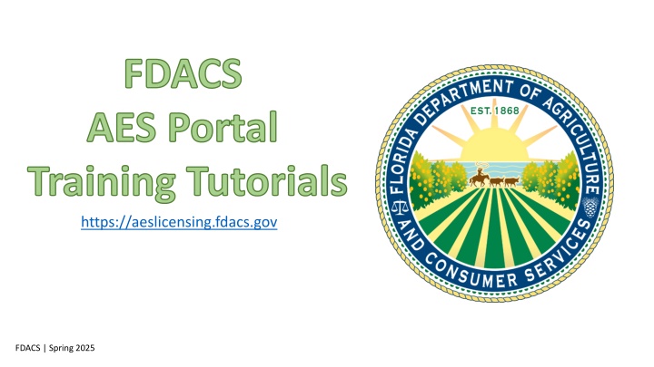fdacs aes portal training tutorials n.w