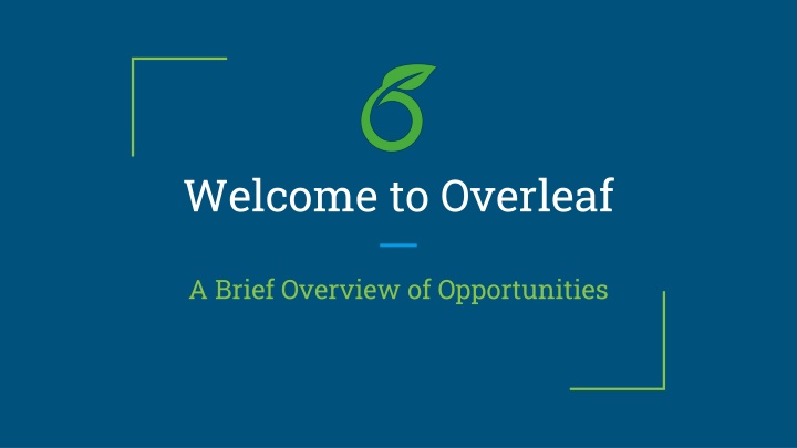 welcome to overleaf n.w