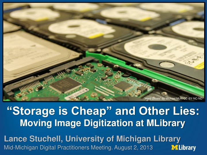A/V Storage and Cost Estimates at MLibrary