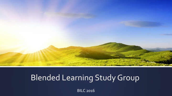blended learning study group n.w