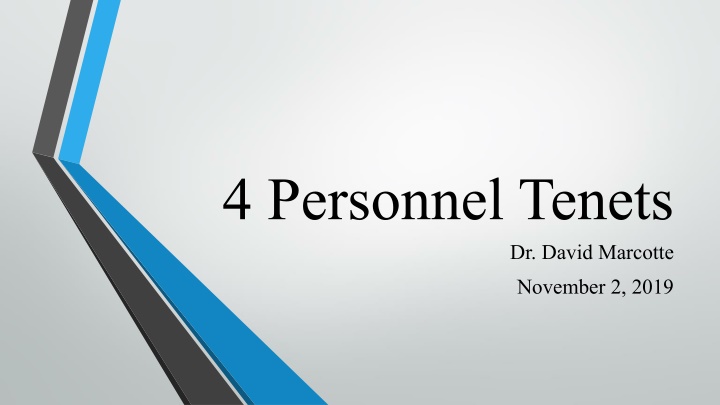 4 personnel tenets n.w