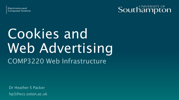 cookies and web advertising comp3220 n.w