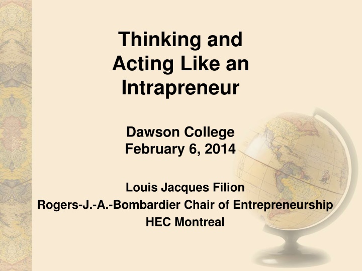 thinking and acting like an intrapreneur n.w