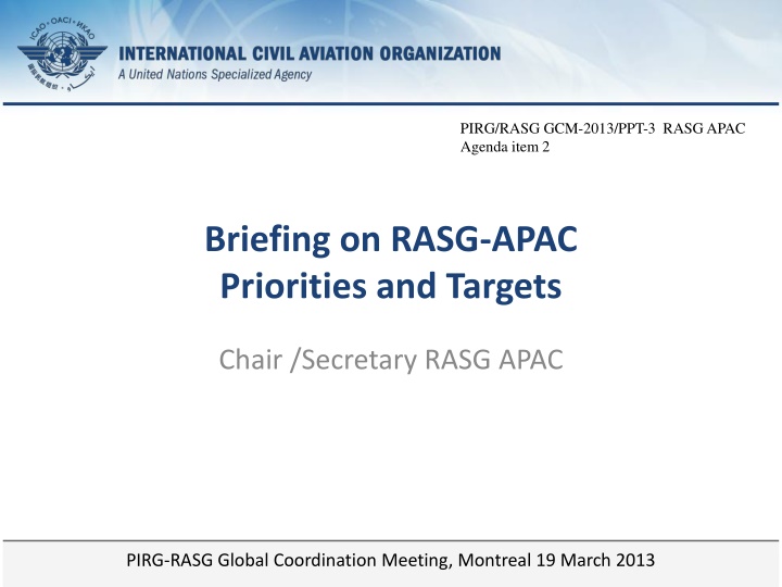 pirg rasg gcm 2013 ppt 3 rasg apac agenda item 2 n.w