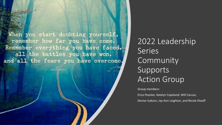2022 Leadership Series Community Supports Action Group