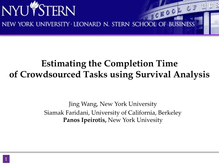 estimating the completion time of crowdsourced n.w