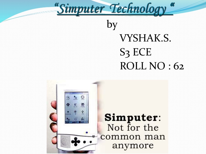simputer technology by n.w