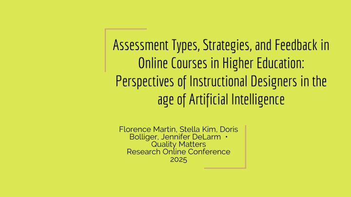 assessment types strategies and feedback n.w