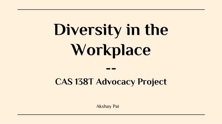 diversity in the workplace cas 138t advocacy n.w