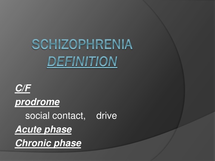 schizophrenia schizophrenia definition definition n.w